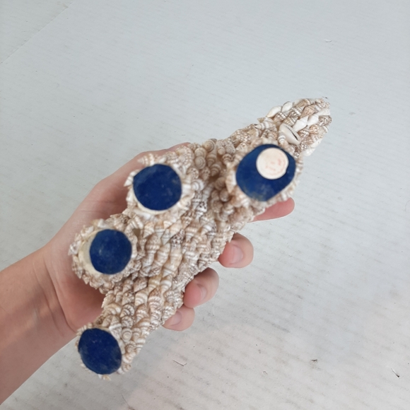 🛍Sea Shell Encrusted Elephant Figurine Shell Covered Hand Made  - Picture 5 of 6